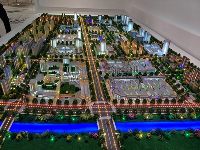 郸城商务中心区规划沙盘