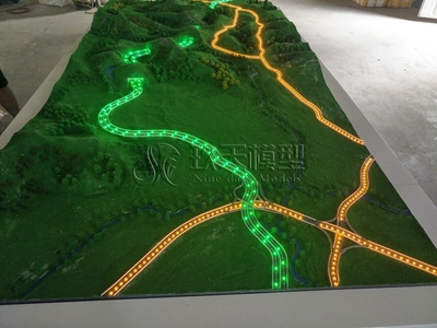 延庆冬奥会隧道地形沙盘